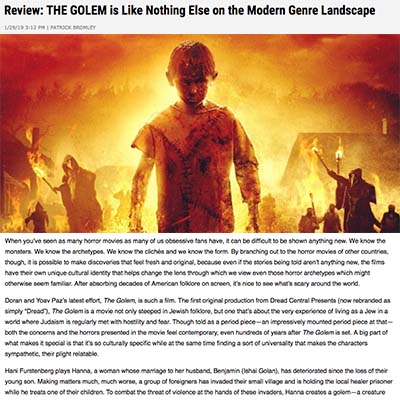 Review: THE GOLEM is Like Nothing Else on the Modern Genre Landscape